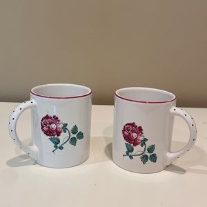 TIFFANY - Strasbourg Flowers: Pair of Mugs